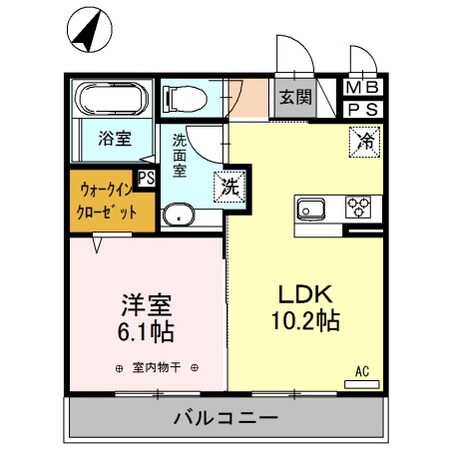 宇都宮駅 バス13分  越戸下車：停歩4分 2階の物件間取画像